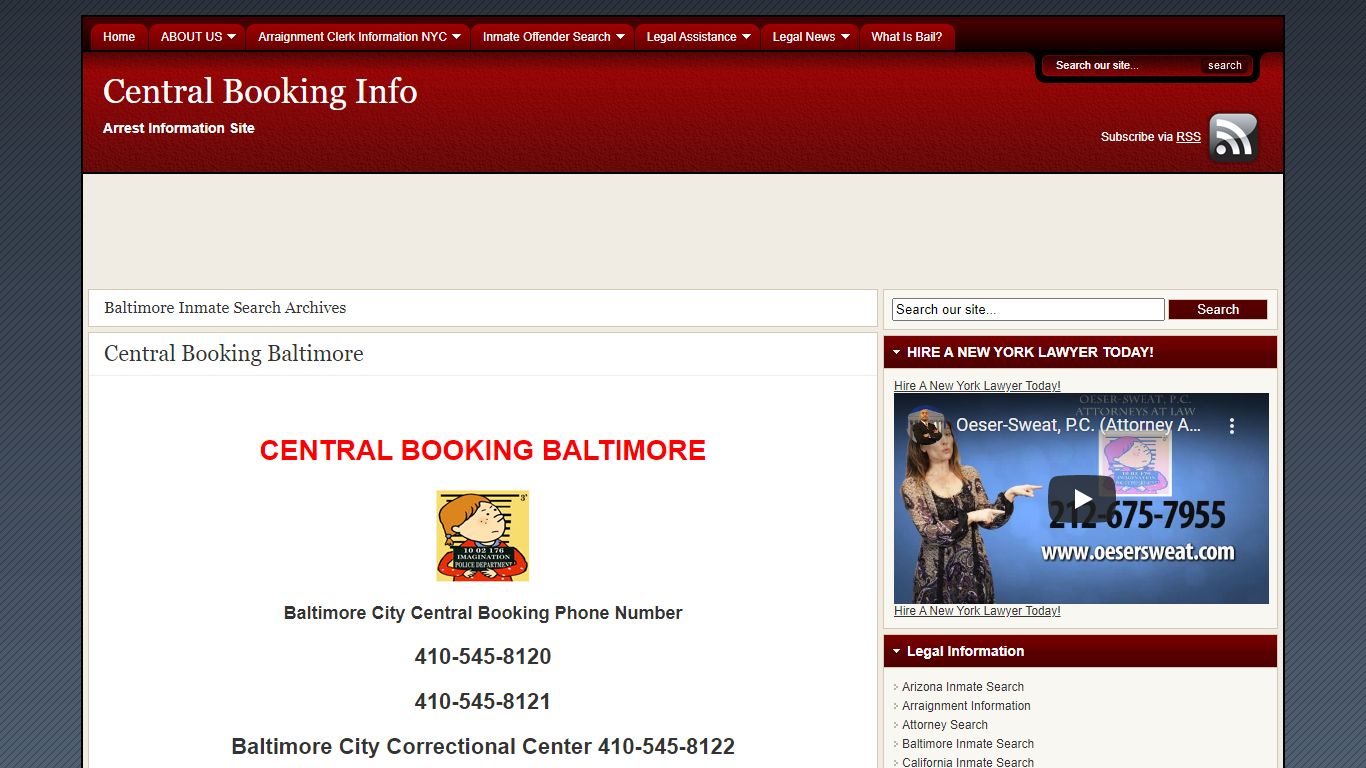 Baltimore Inmate Search | Central Booking Info